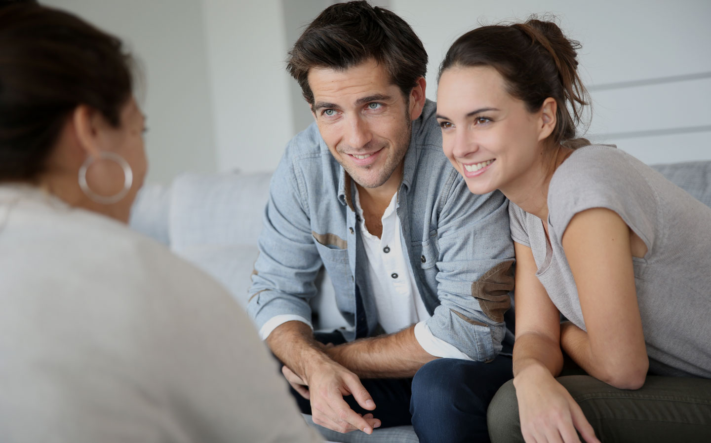 couple discussing ivf with provider